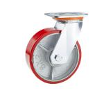 Double Bearing Industrial Caster with PVC Wheel 32mm Thickness Hole Distance 12