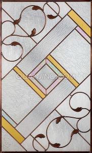 Quality stained glass windows with art iron wholesale