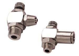 Quality Adjustable Speed Push Lock Fittings Pneumatic JTS Nickle Plated In Brass wholesale