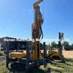 200m Rubber Crawler Water Well Drilling Rig With BW250 Mud Pump