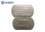 Animal Metal Blank Military Stainless Steel Dog Tags Delicate Tags For Men