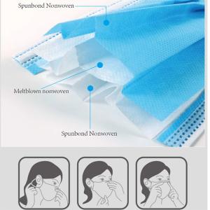 Quality 14.5x8cm 2 Ply Elastic Disposable Earloop Face Mask wholesale