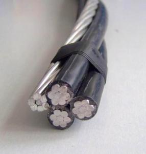 Quality XLPE Insulated Aerial Bundle Cable 3+1 Core Quadruplex Aluminum Wire wholesale