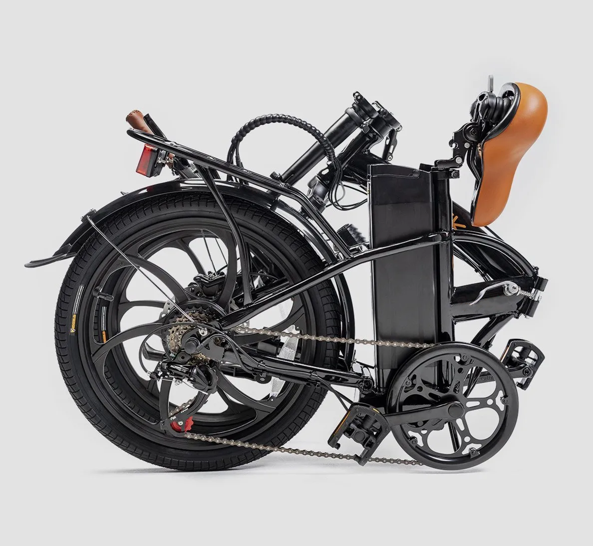 Adult Electric Folding Bike 20 Inch 6 Speed 36V 250W E Bike With LCD Display