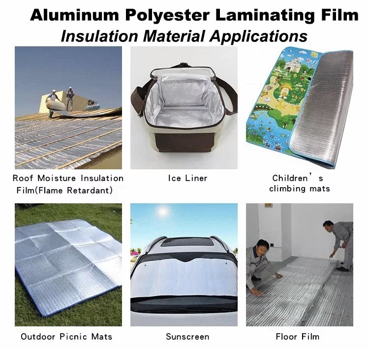 AL+PET+PVC Wood Grain Insulation Aluminium Polyester Laminating Film