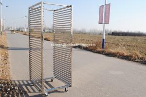 Quality 35 Layers Single Row 0.8mm Stainless Steel Rack Trolley wholesale