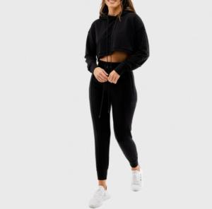 Quality Sweater Suit Slimitness Women Crop Hoodies wholesale