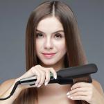 Salon MCH Heating 280mm Ceramic Plate Hair Straightener Black