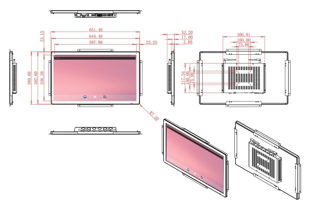 27-Inch Android Display for Gaming Systems and Entertainment Centers