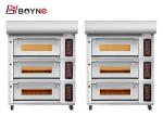 Stainless Steel Commercial Bakery Kitchen Equipment Three Deck Oven