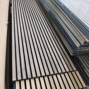 Quality Wood Slatted Wall Acoustic Felt Panels For Interior Wall And Ceiling Decoration wholesale