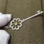 yellow diamonds key of 18kt gold with yellow gold or white gold or pink gold