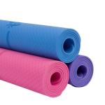 Anti Slip Surface TPE Foldable Yoga Mat , 4mm / 6mm Yoga Mat Premium Non slip