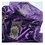 African Dress Material Sequins Laser Flannel Beaded Embroidery Velvet Lace