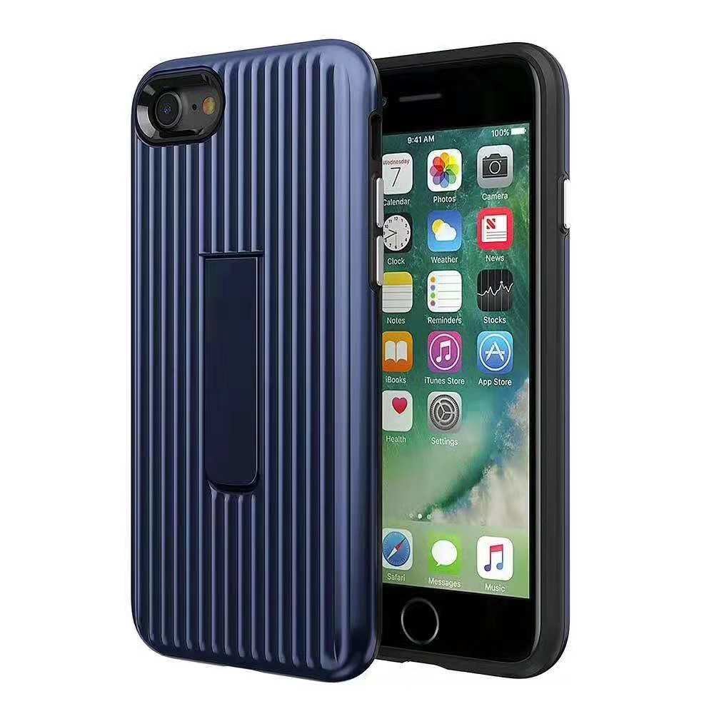 Luggage Case with Kickstand PC TPU Back Cover Color Blue For Samsung S9 Plus NOTE8 S7 Edage J2 Pro J5 Prime G530 J710