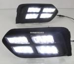 Honda City DRL LED Daytime Running Lights turn light steering lamps car fog lamp