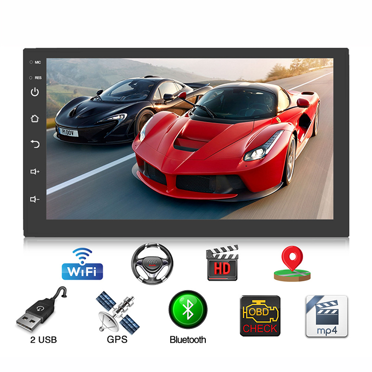 Universal 10 Inch Double Din FM Car radio DVD Player 1+16GB Google Map Car Navigation