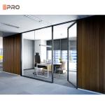 12mm Thickness Tempered Glass Demountable Partition Walls STC 48Db