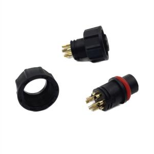 Quality PA66 Gold Plated 6Pin Circular IP67 Waterproof Connectors Female Cable M13 wholesale