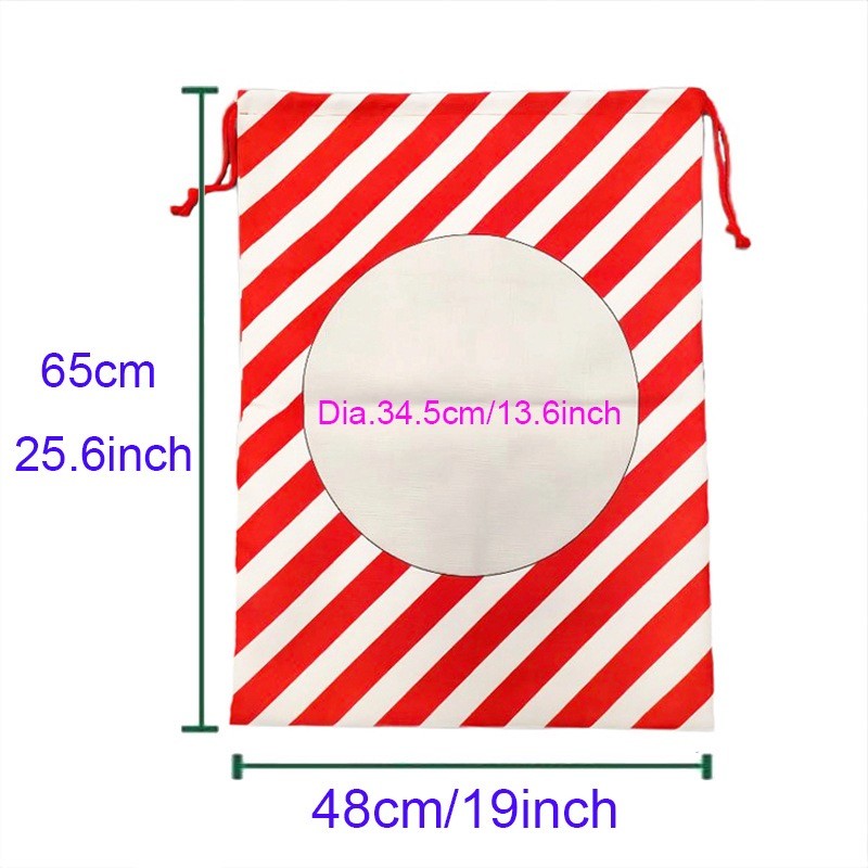 DIY Big Size Linen Drawstring Sublimation Bag For Photo Transfer Printing