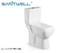 Contemporary Flush Ceramic Toilet Square Design With 5 Years Guarantee