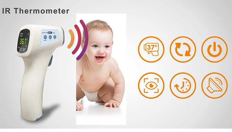Ir Non Contact Infrared Thermometer Digtal Temperature Measuring Gun