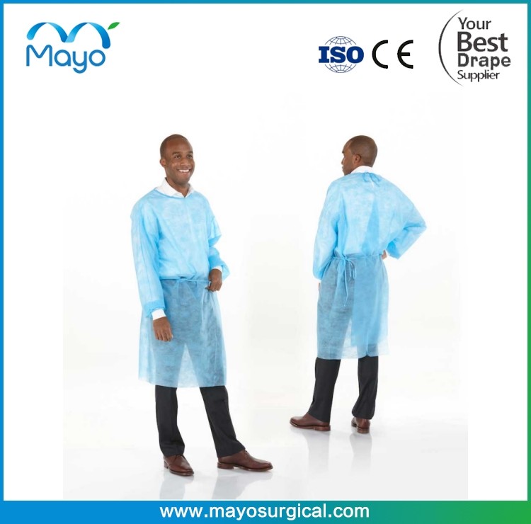 Non Woven Fabric Disposable Isolation Gown Isolation Clothing Waterproof Direct from China Factory Customs
