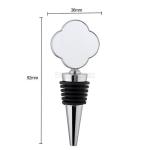 Different Shapes Sublimation Wine Bottle Stopper With Aluminum Insert Personaliz