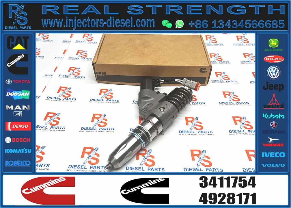 M11 Common Rail Injector excavator parts diesel engine parts 3411754 fuel injector assy For CUMMINS ISM QSM M11 Engine