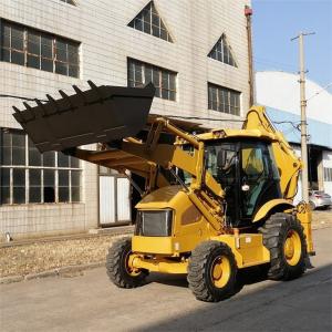 Quality Construction Works 4WD Backhoe Loader High Performance Earth Moving Machinery wholesale