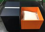 High Glossy Ladies Watch Case Box , Fashional Orange Women Watch Holder Box