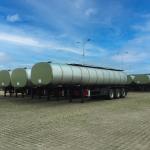 42000 Liters Insulated Aluminum Tanker Semi Trailer 12 Tire
