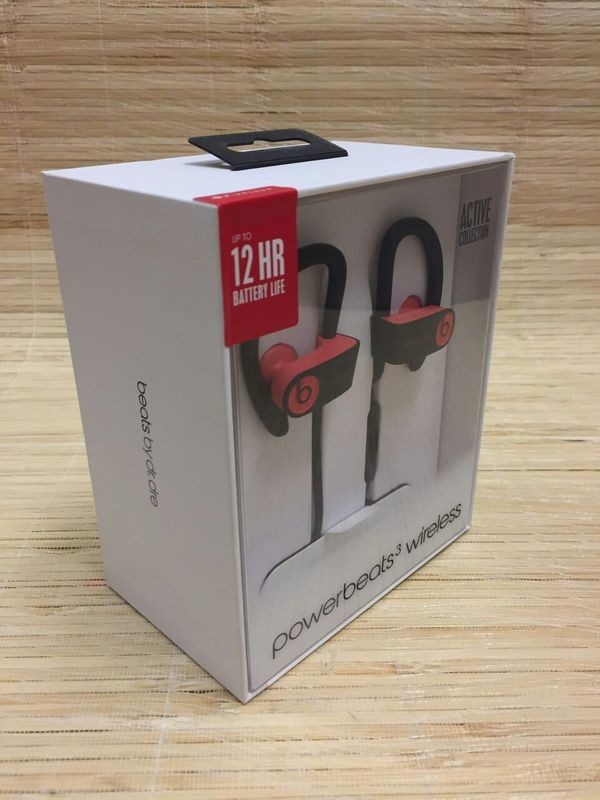 NEW Beats By Dre Power Beats 3 WIRELESS Earbud Headphones grey red made in china grgheadests.com