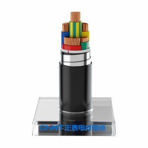 Quality Fire Resistant Black Sheath 4 Core Copper Armoured Cable wholesale