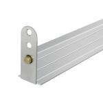 Sleek Silver Color Concealed Door Bottom Seal Adjust Height