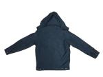 Lightweight Mens Hooded Padded Jacket Black Mid Length Padded Coat