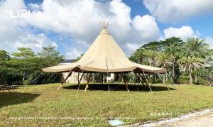 Quality Canvas Outdoor Large Tipi Tent For Glamping 20-120 People wholesale