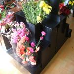 Black 5mm Corflute Fresh Flower Display Stand For Home Garden