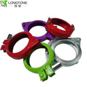 Quality Cast Iron Schwing Concrete Pump Parts DN100 Pipe Coupling Clamp wholesale