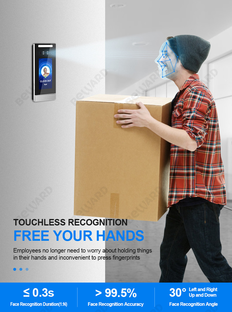 RTSP Biometric Facial Recognition Access Control Face Id Attendance Machine