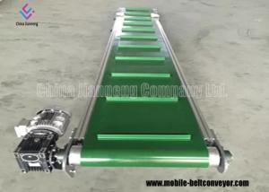 Quality Rubber Light Duty Mobile Conveyor Belt System Green Color For Agriculture wholesale