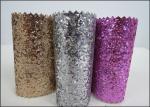 Custom Design Grade 3 PU Glitter Fabric 0.7mm For Making Hair Accessories
