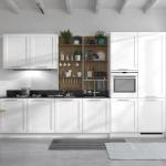 Island Kitchen Cabinets White Solid Wood Indoor Drawer Basket Equipped Cupboard