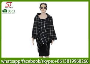 Quality 239g 140*140cm 100%Acrylic Woven Plaid Square Poncho hot sale new style keep warm fashion scarf wholesale