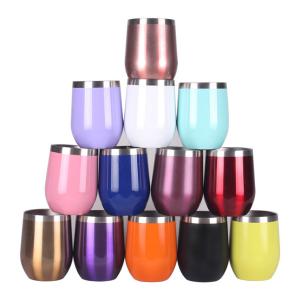 Quality Egg Shape 304 201 Stainless Steel Thermos Cup Tumbler 12oz wholesale