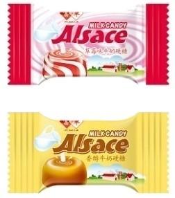 Quality Direct Wholesale Strawberry &amp; Alsace Milk Candy With Retail Bulk Package wholesale