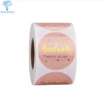 Synthetic Paper Waterproof Thank You Sticker Roll Flexographic Printing
