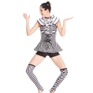 Quality MiDee Charactors Costume Modern Design Unitard Halter Neck Sleeves Jumpsuits wholesale