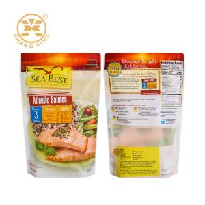 Quality Custom Printed Laminated Heat Sealed Stand Up Bag Food Packaging Bag For Chicken Meat wholesale