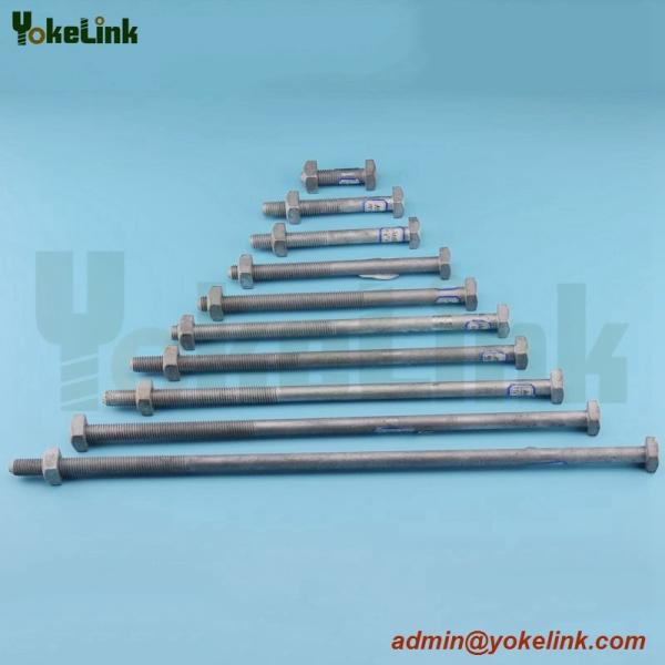 High Quality Forged Steel ASME B18.2.6 square machine bolt for Pole Line